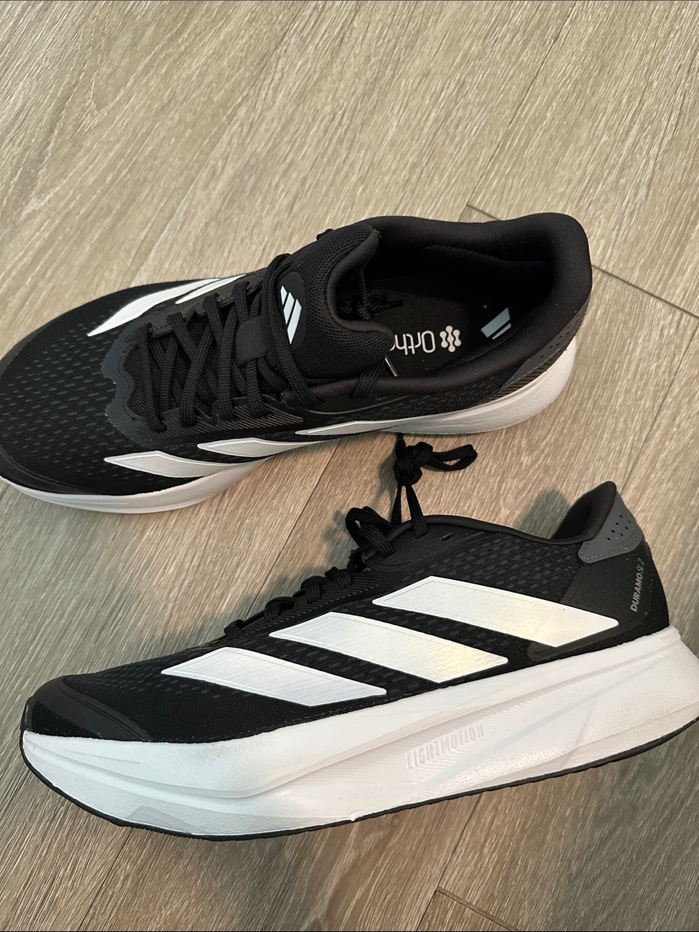 NWOT Adidas Duramo SL 2 Black & White Running Sneakers - Picture 6 of 13